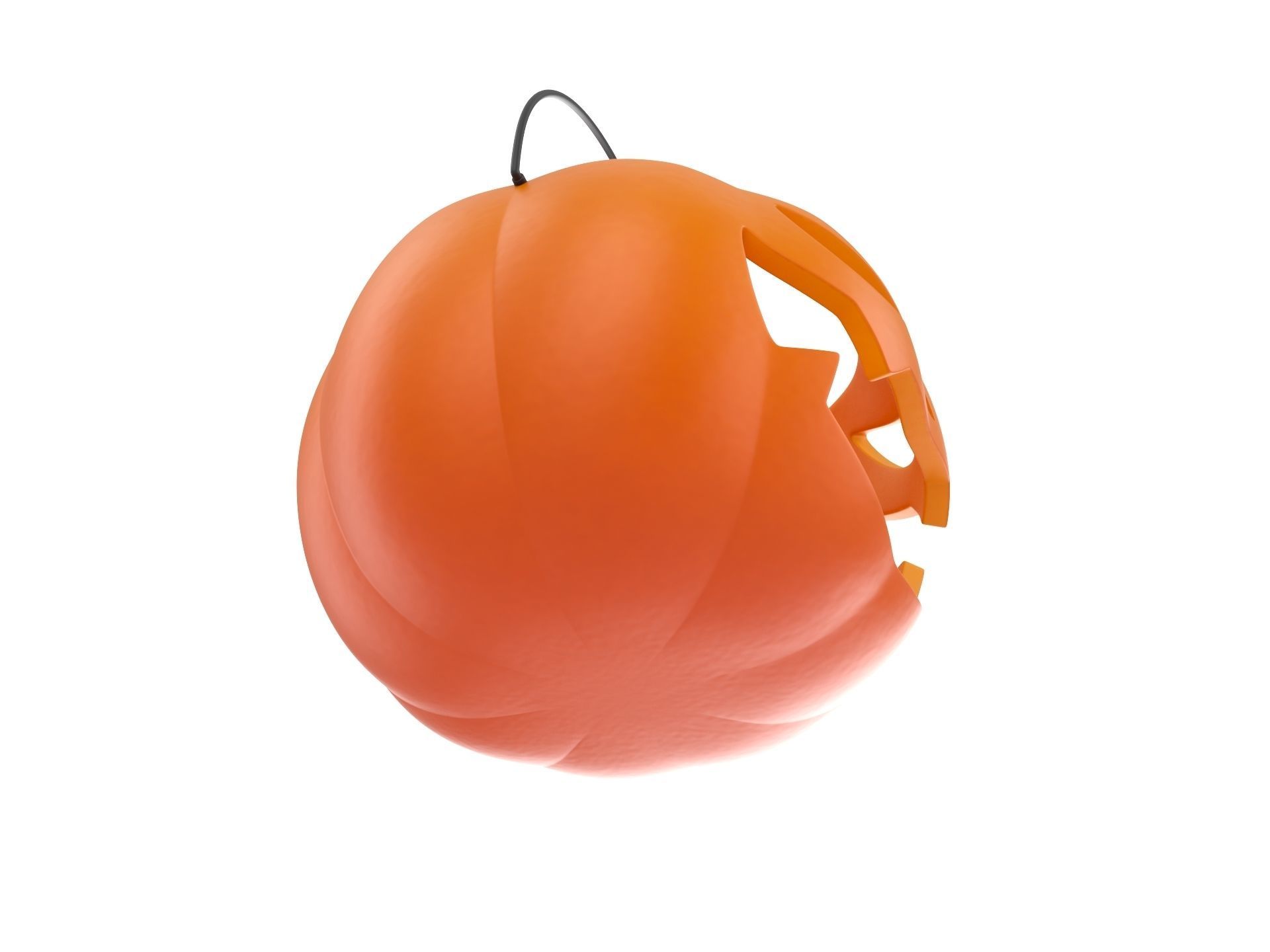 Pumpkin Bucket 3D model_3