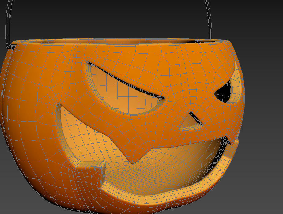 Pumpkin Bucket 3D model_24
