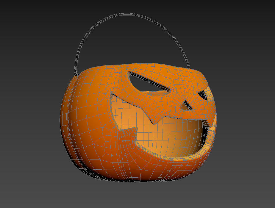 Pumpkin Bucket 3D model_19