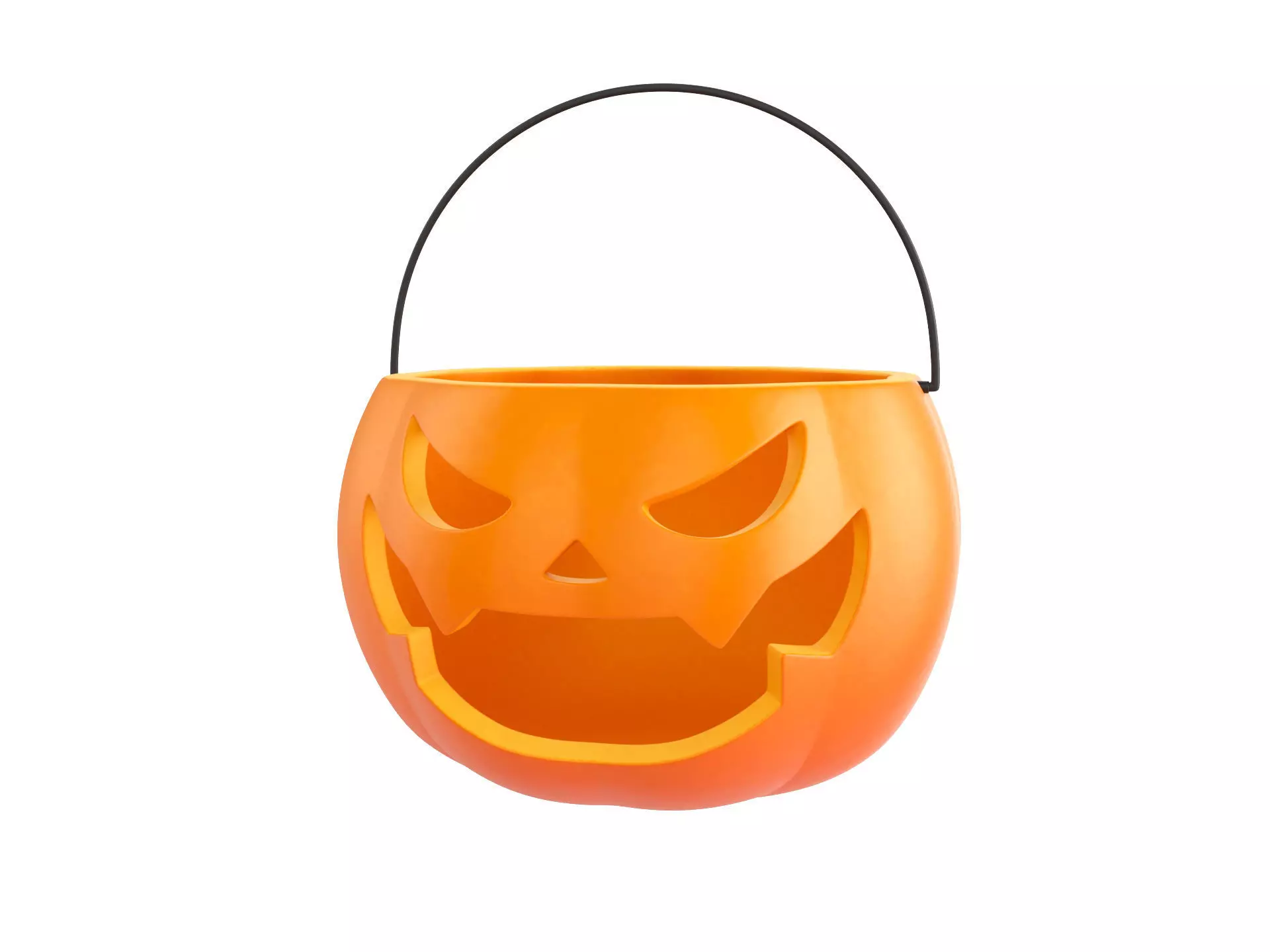 Pumpkin Bucket 3D model_0