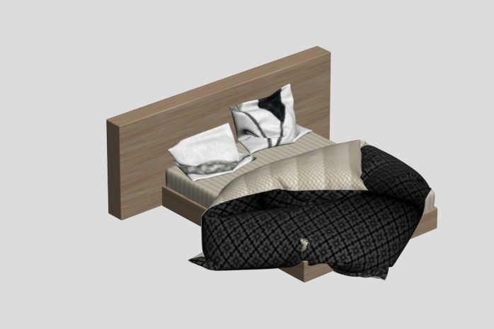 BED 1-8 3D model_2