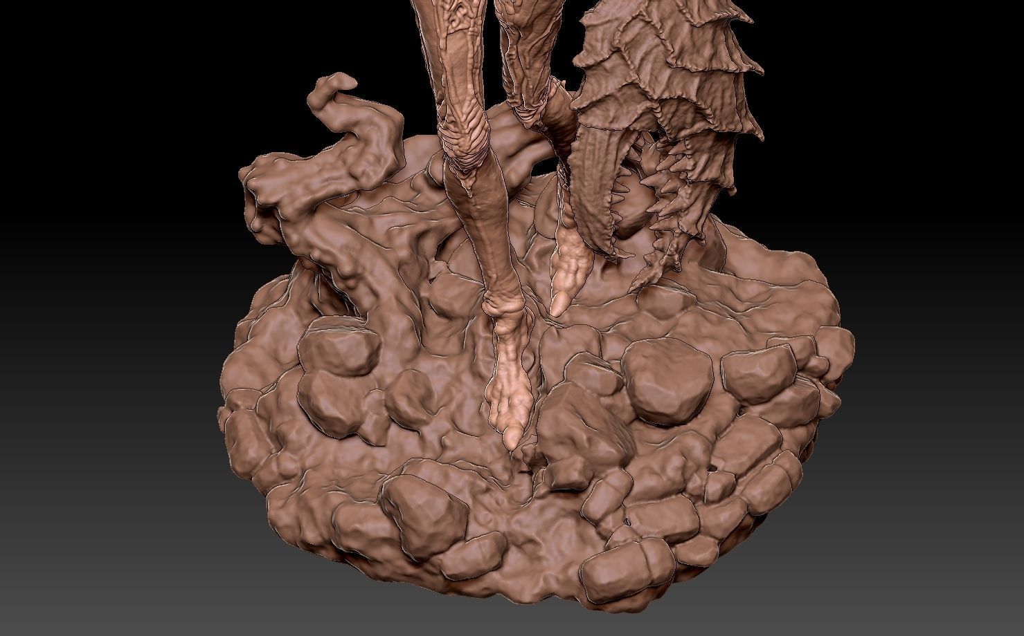 Ghostmantis monster girl character creature 3D printable 3D print model_7