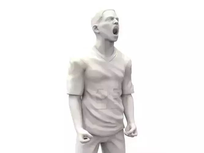 Excited Guy 3D print model