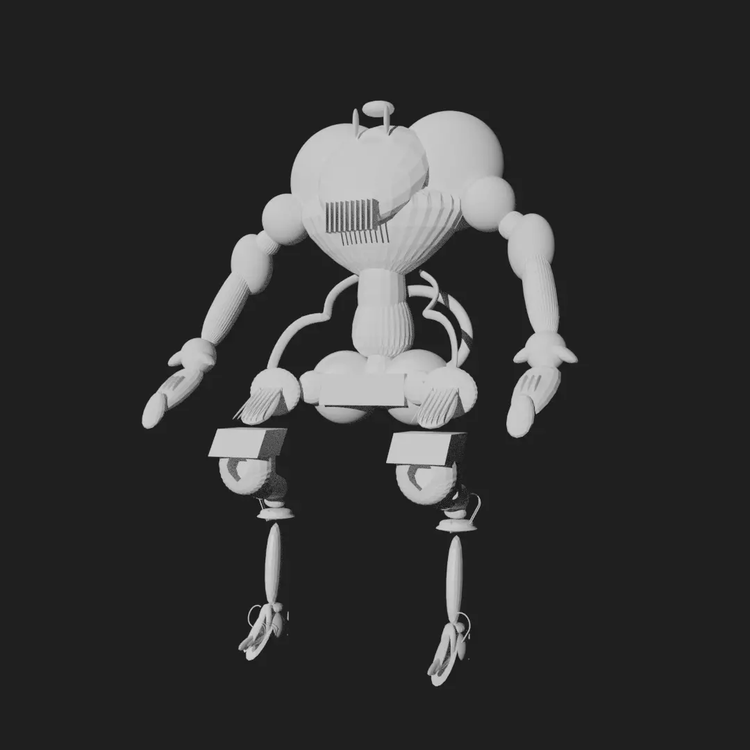 Robot 2 with arms and legs Free 3D model