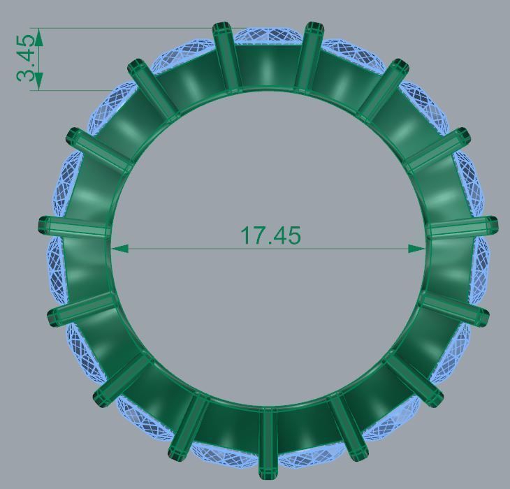 bar style ring 78 3D print model_1