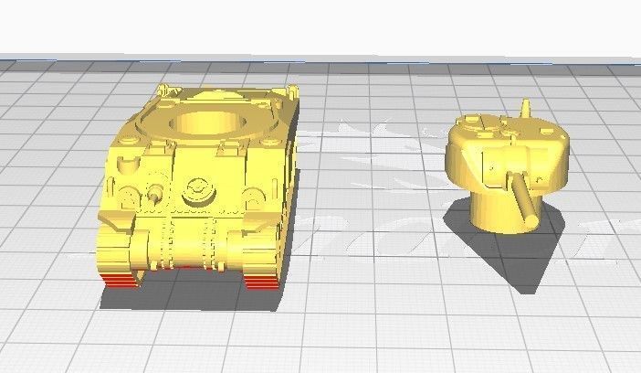 Sherman Tank 3D print model_4