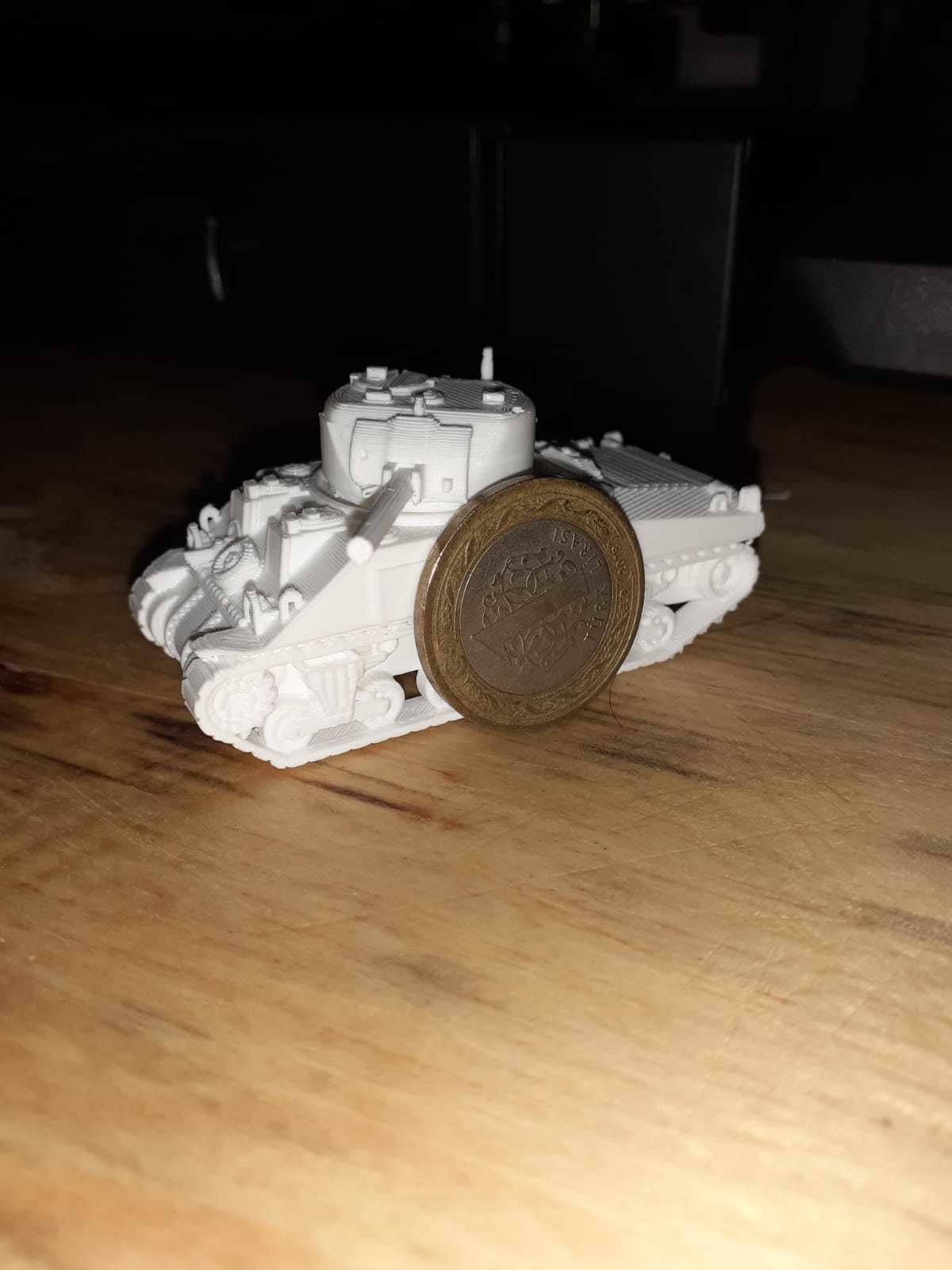 Sherman Tank 3D print model_3