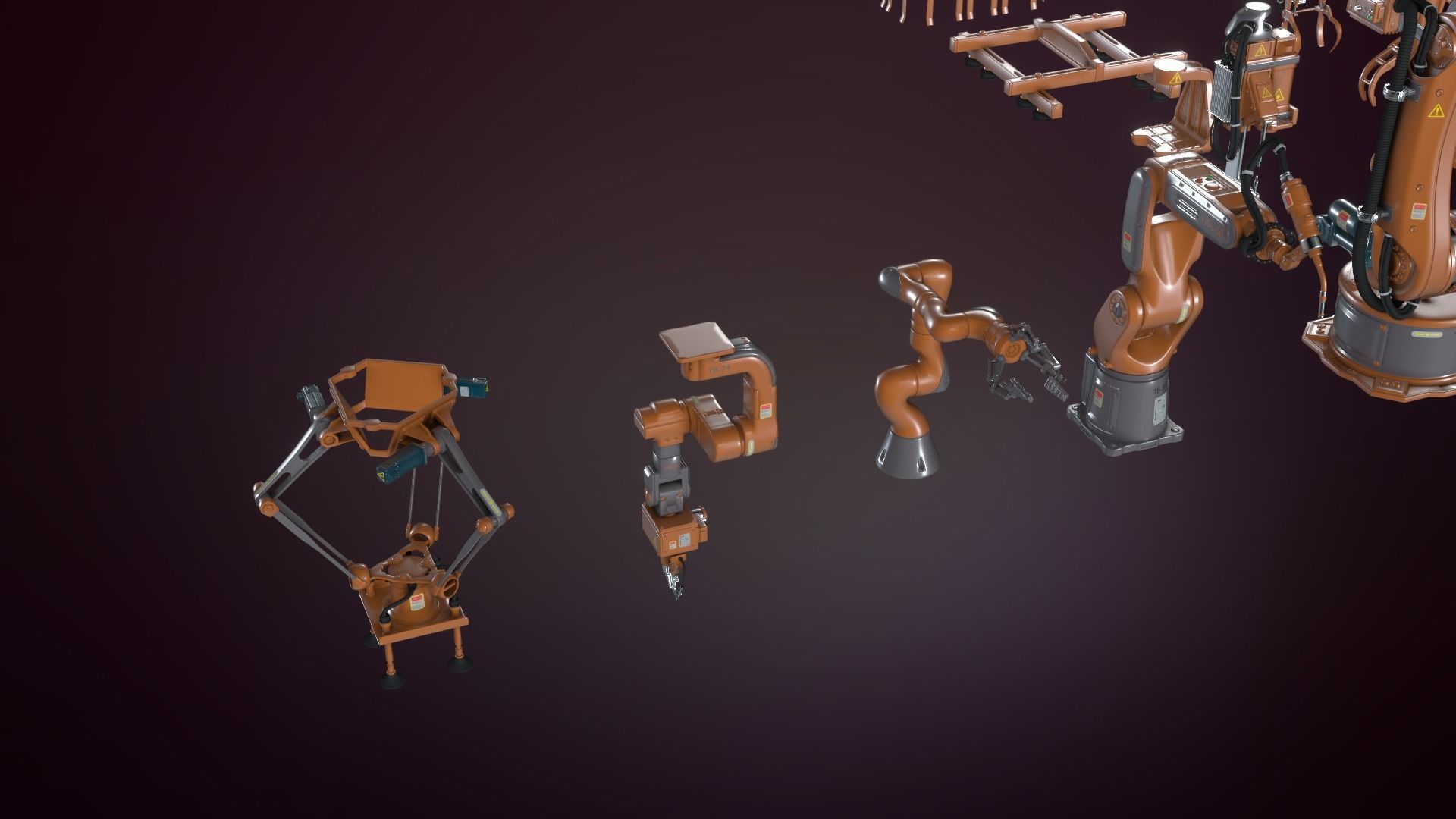Industrial Robotic Pack Kit  3D model_8