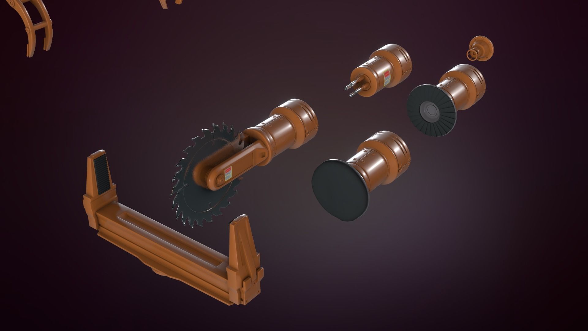 Industrial Robotic Pack Kit  3D model_14