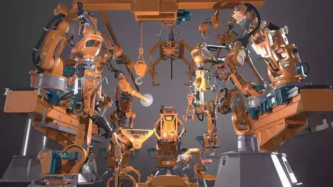 Industrial Robotic Pack Kit  3D model