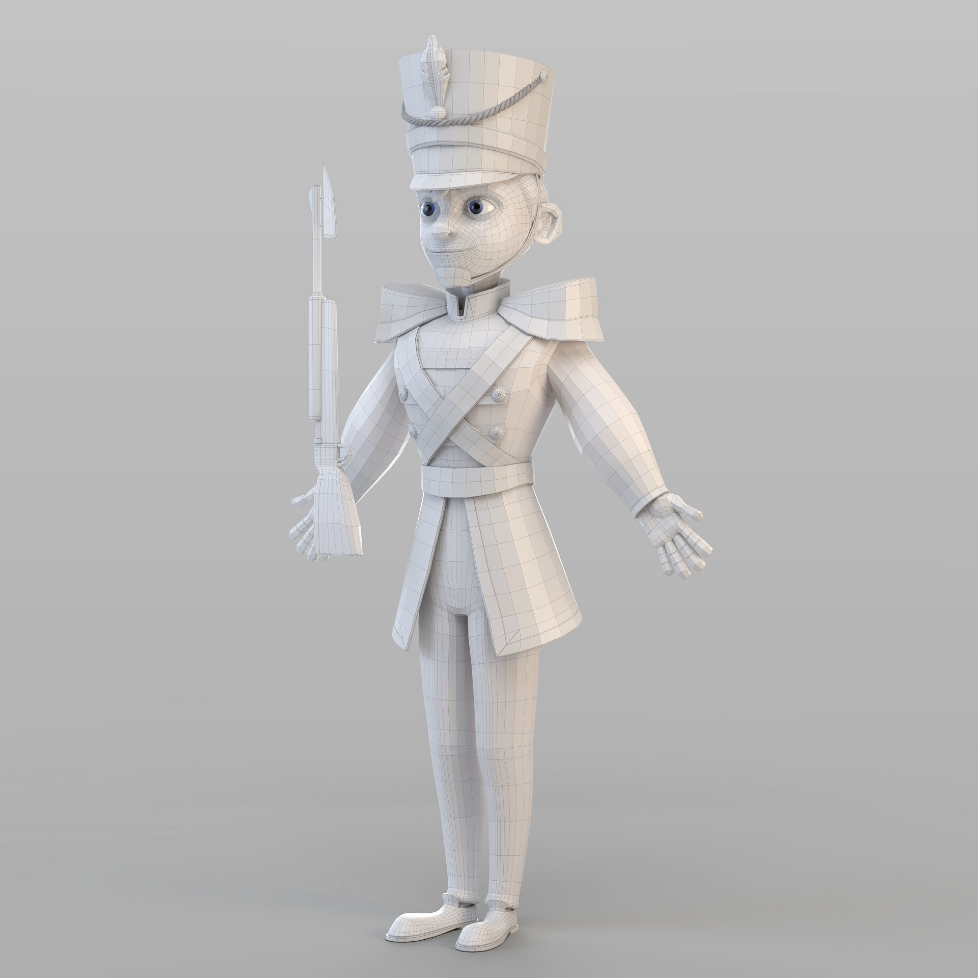 Cartoon Tin Soldier 3D model_5