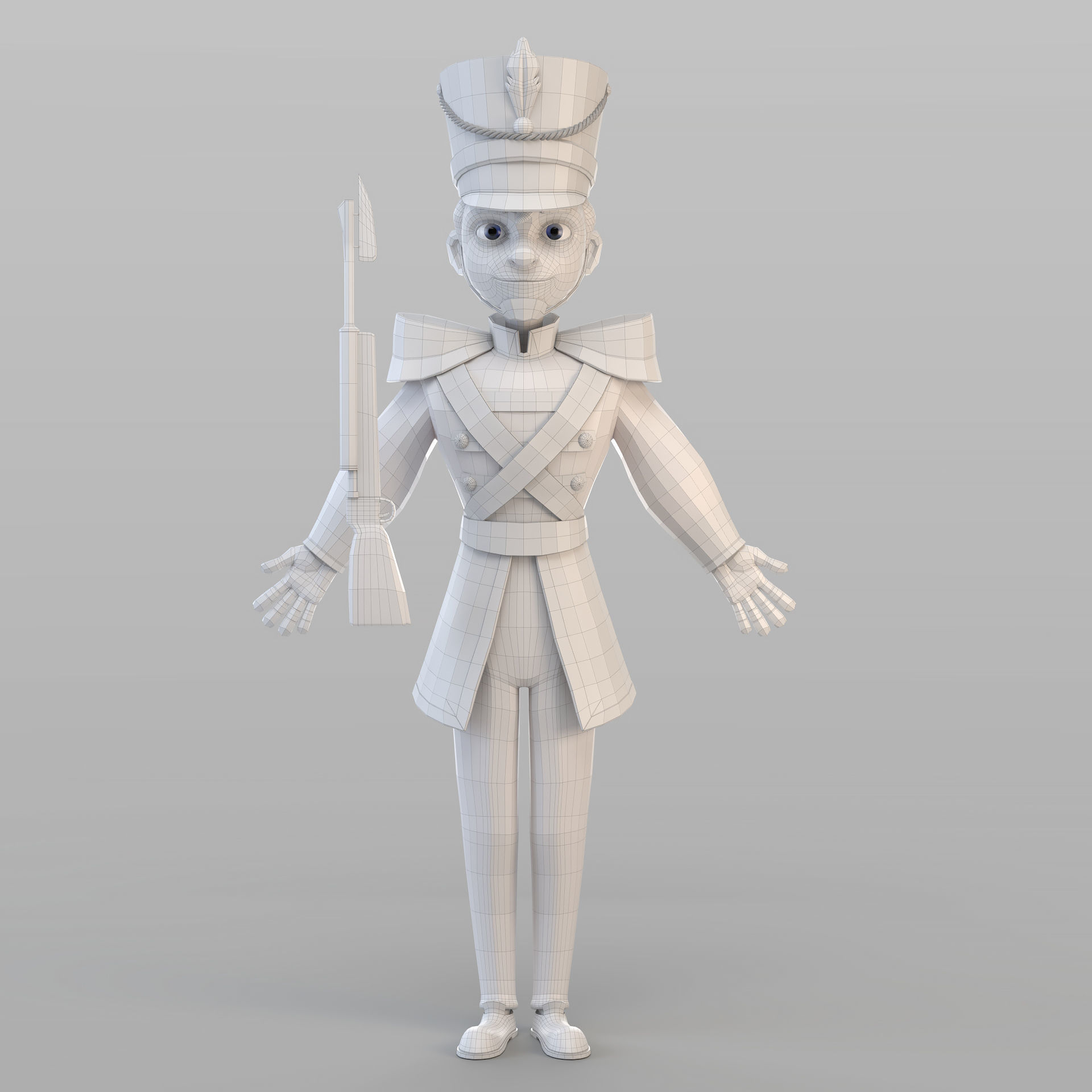 Cartoon Tin Soldier 3D model_6
