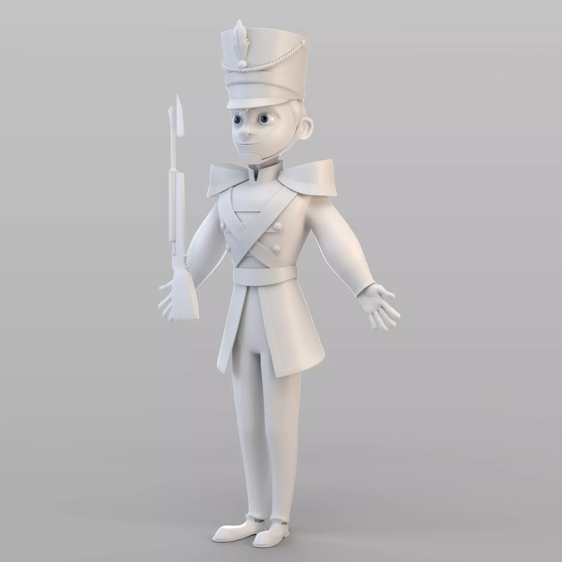 Cartoon Tin Soldier 3D model_0