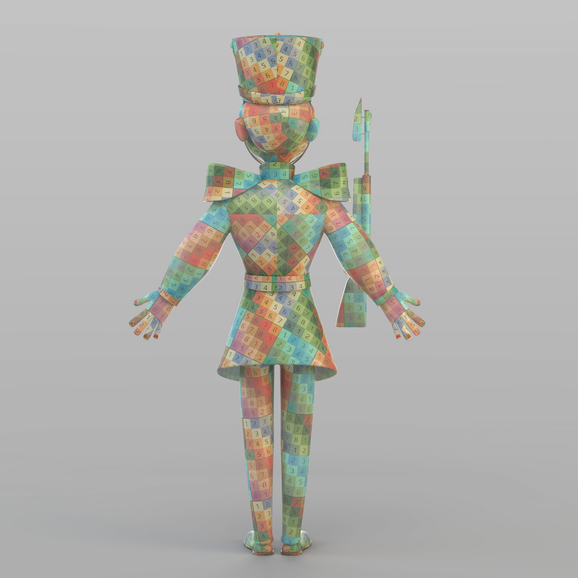 Cartoon Tin Soldier 3D model_13