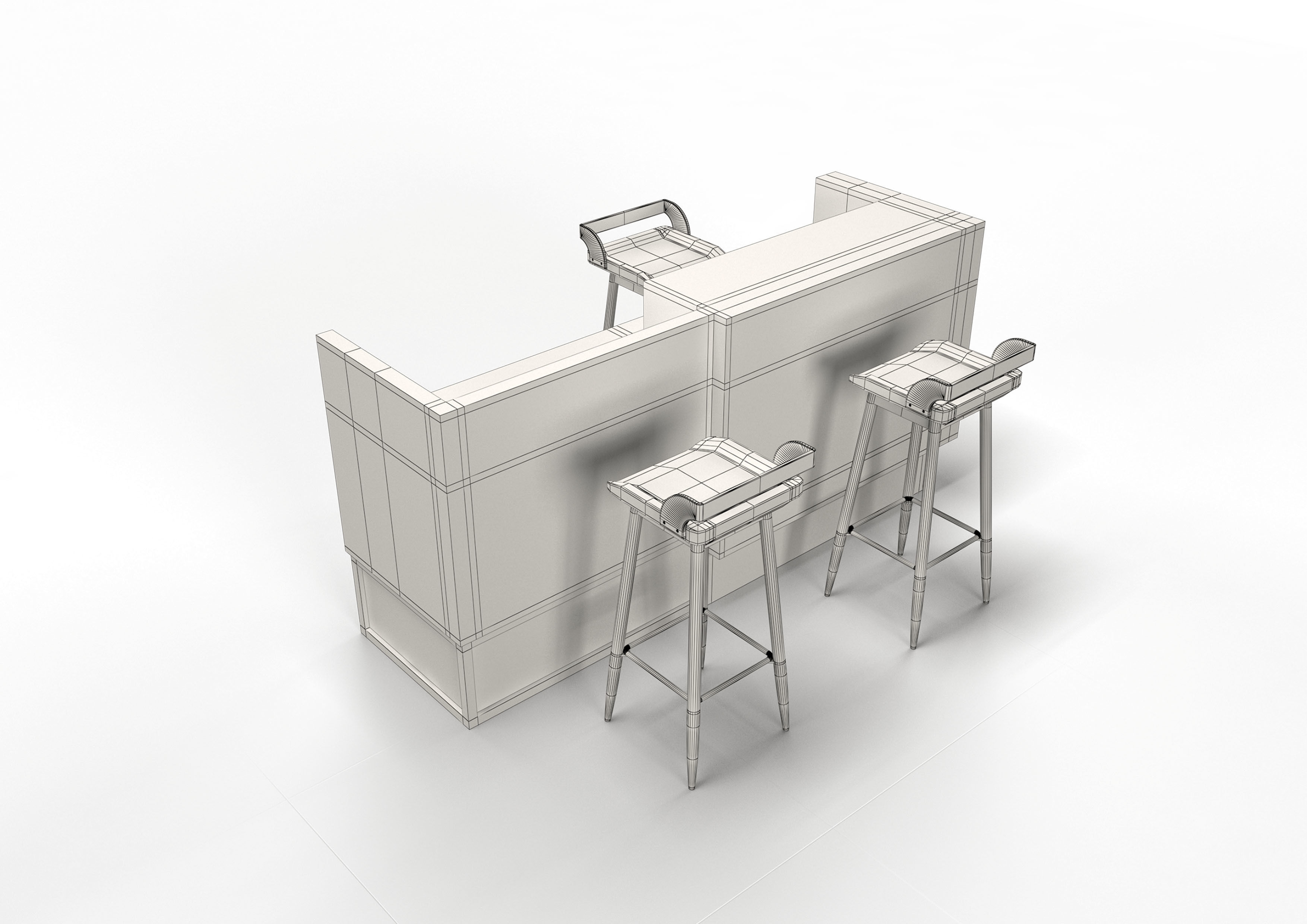 BAR COUNTER 3D model_5
