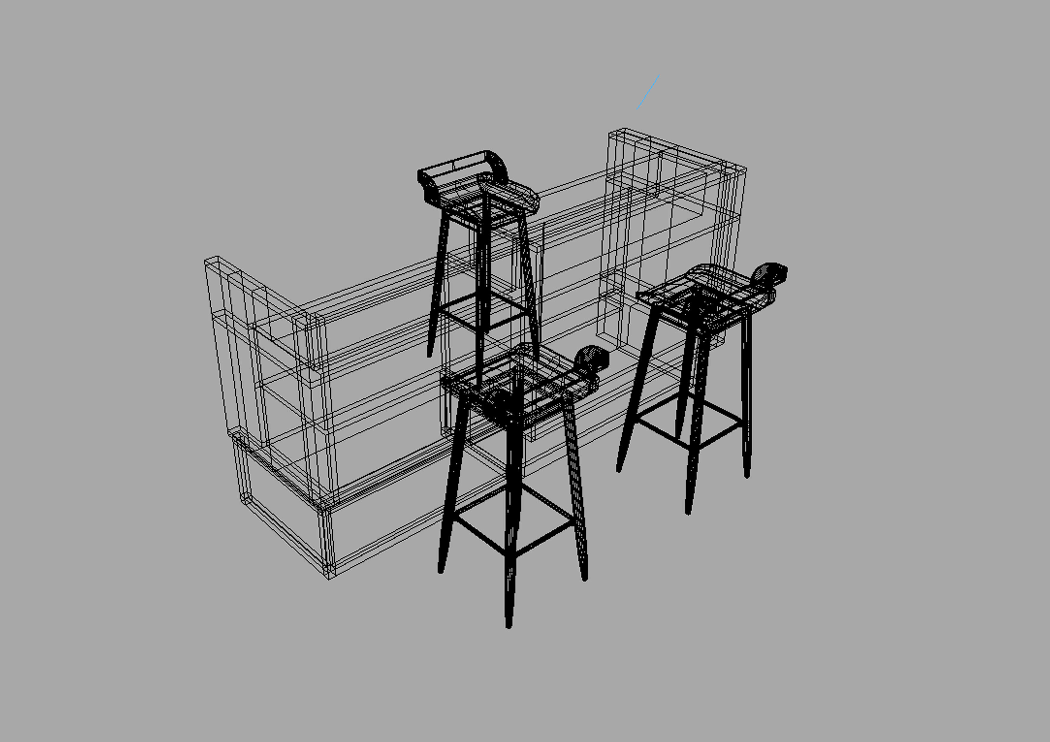 BAR COUNTER 3D model_8