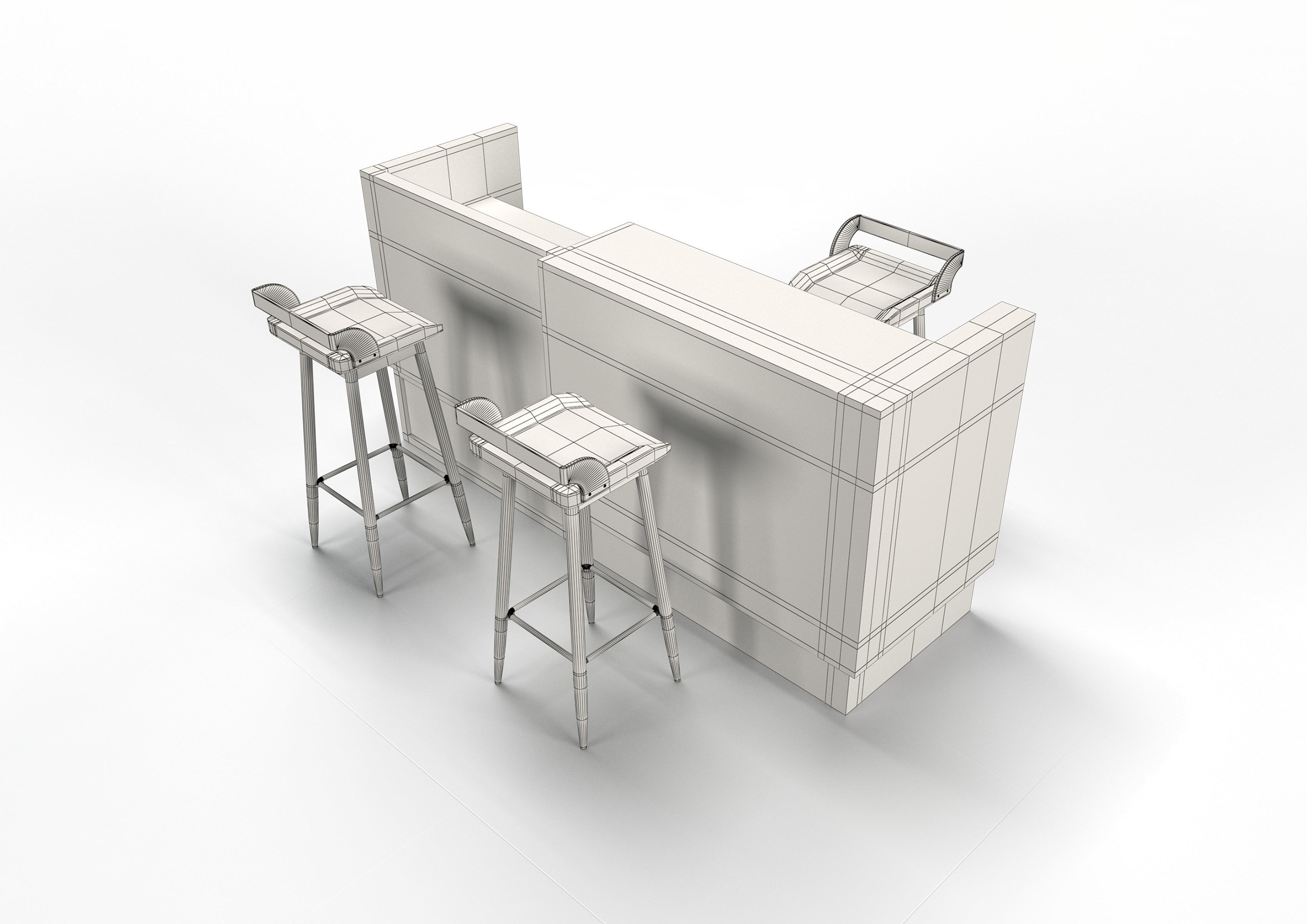 BAR COUNTER 3D model_4