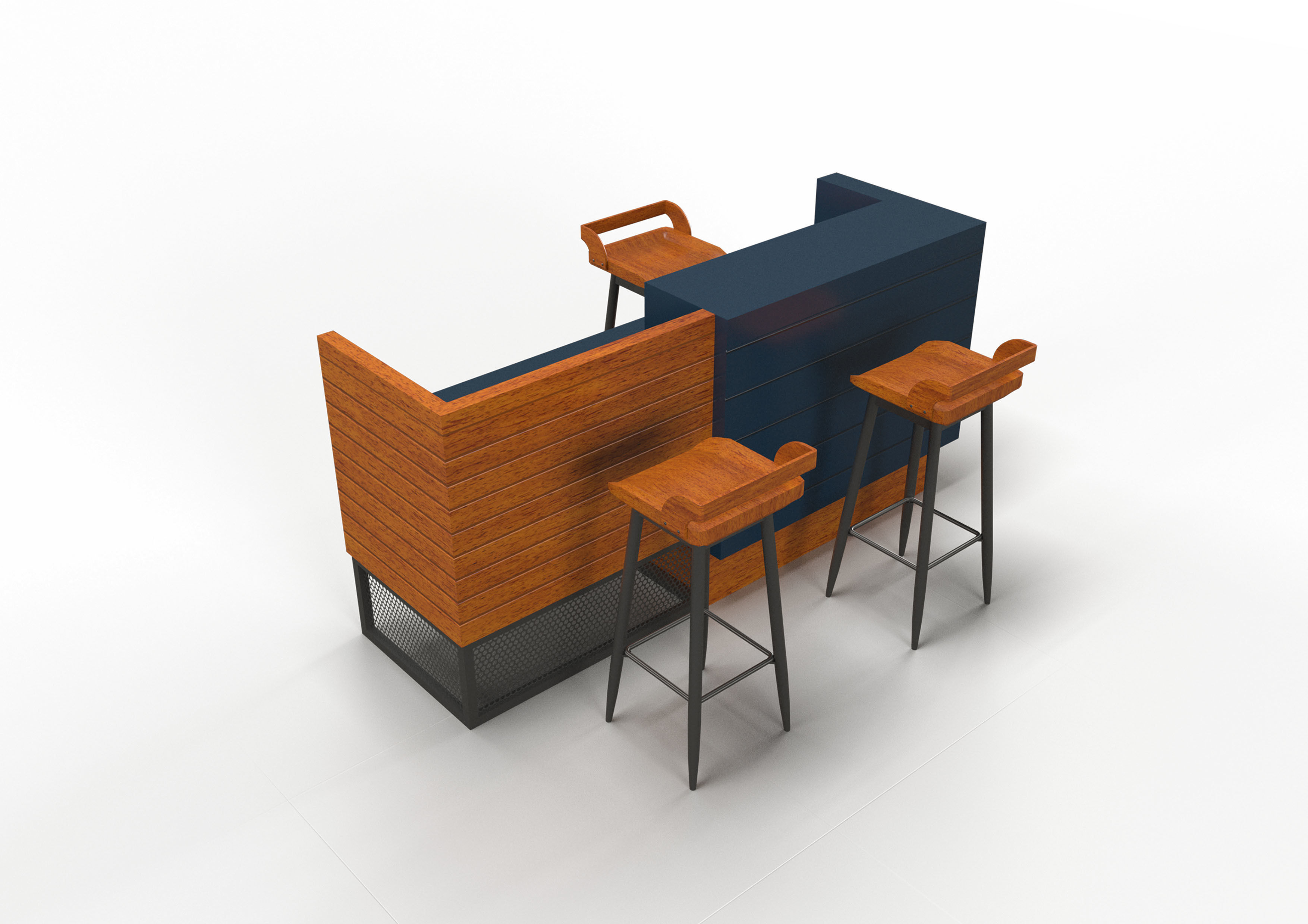 BAR COUNTER 3D model_1