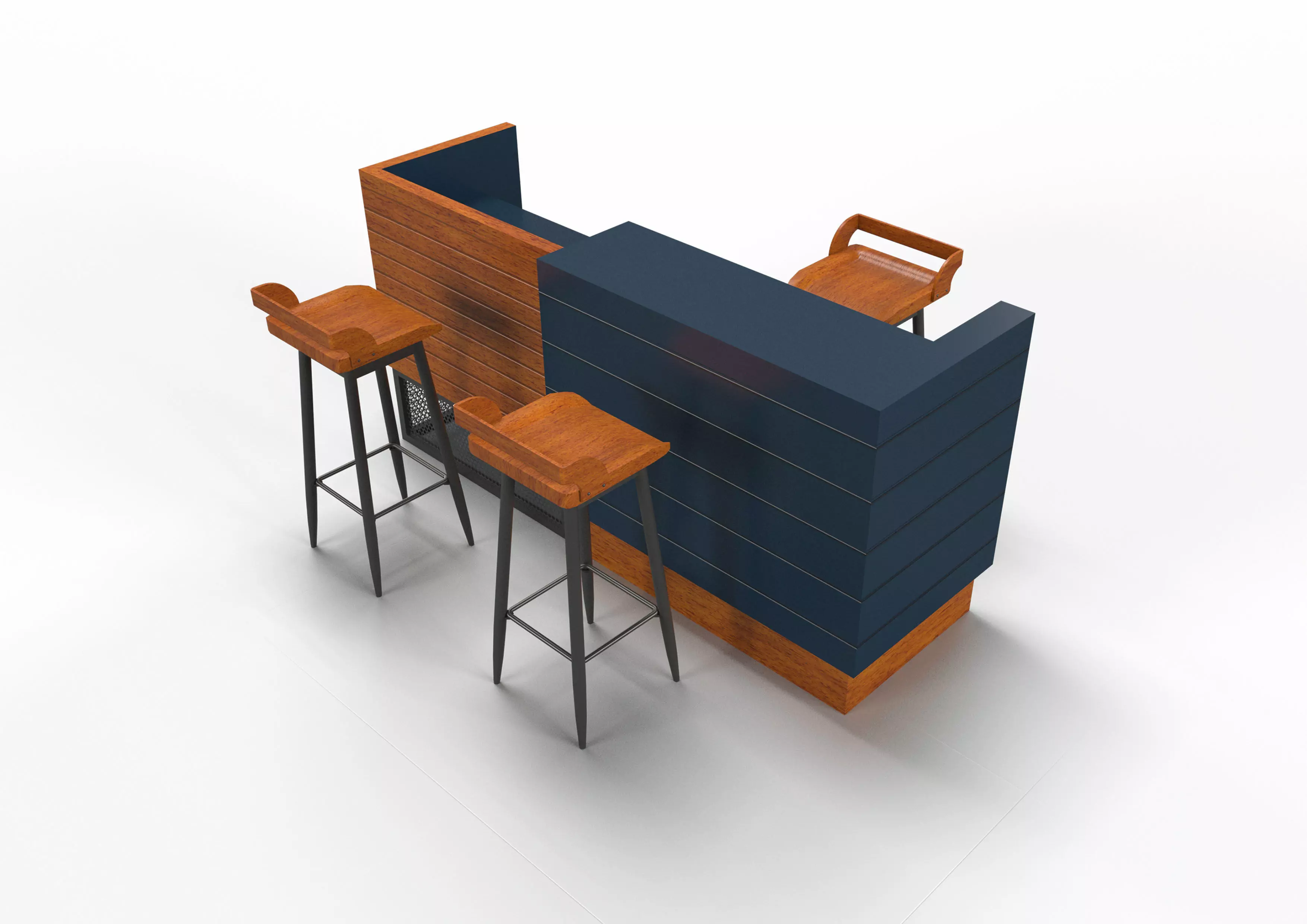 BAR COUNTER 3D model_0