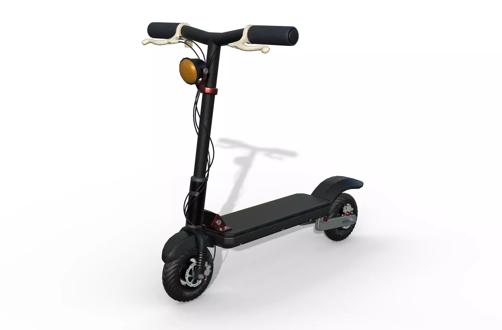 Cartoon Scooter Low-poly 3D model_0