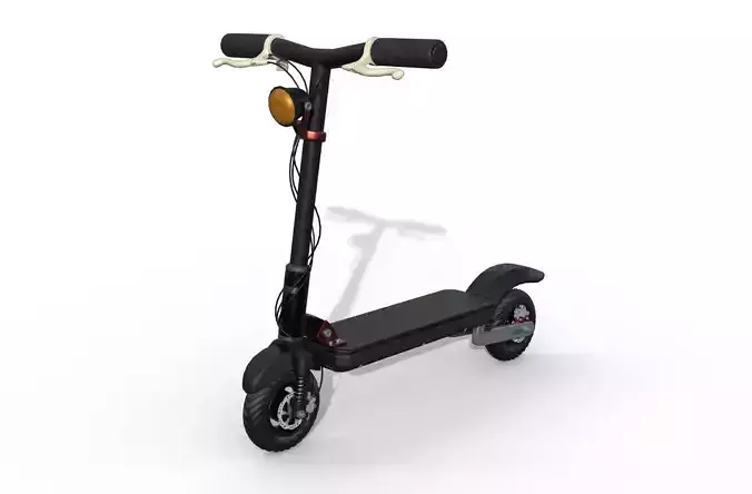 Cartoon Scooter Low-poly 3D model