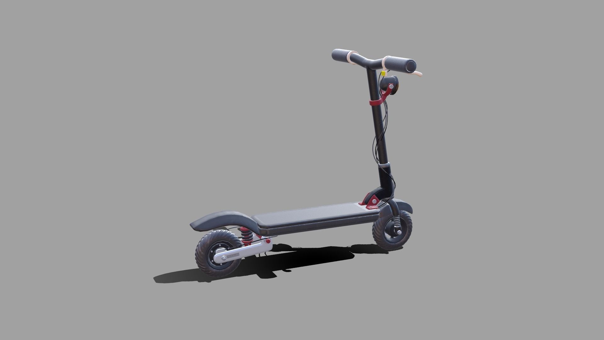 Cartoon Scooter Low-poly 3D model_6