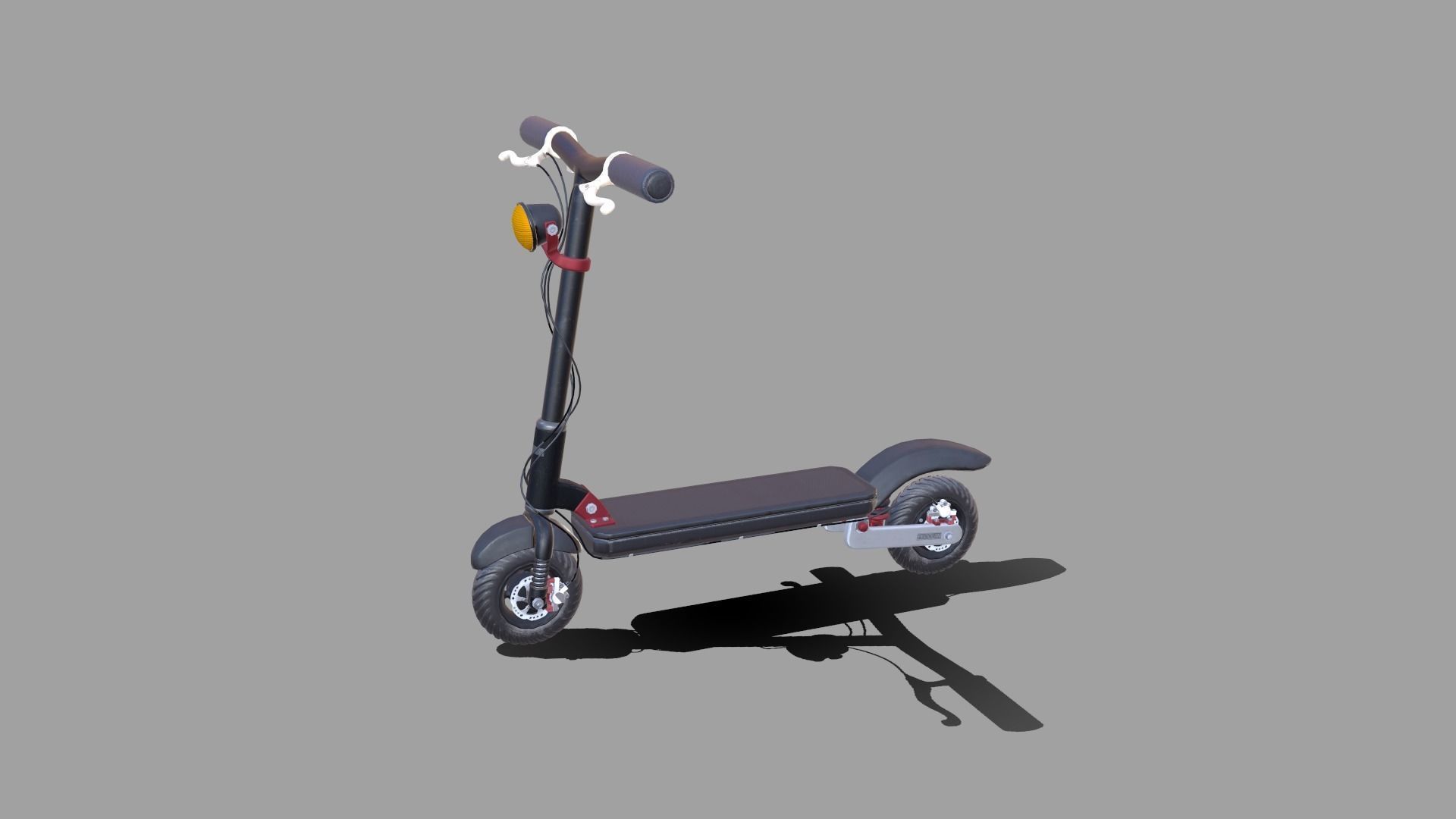 Cartoon Scooter Low-poly 3D model_4