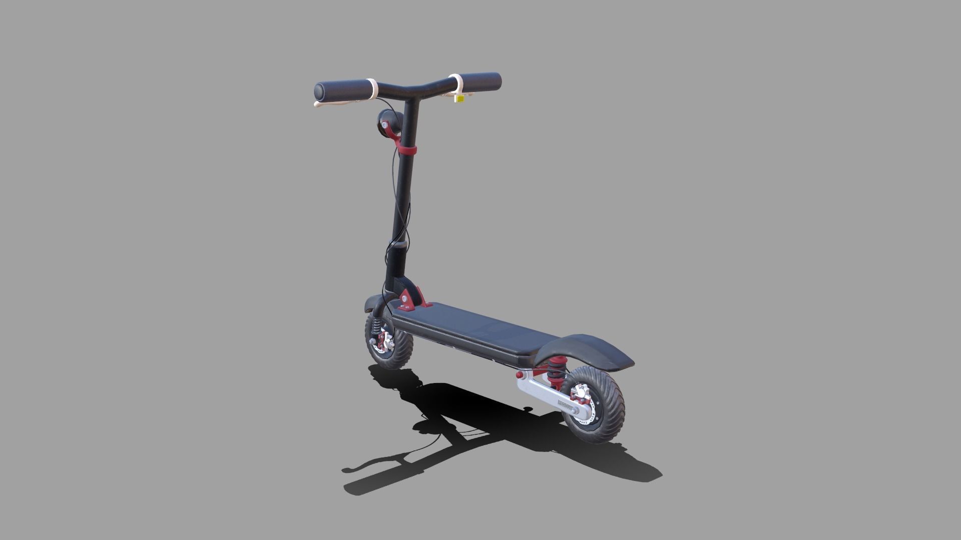 Cartoon Scooter Low-poly 3D model_5