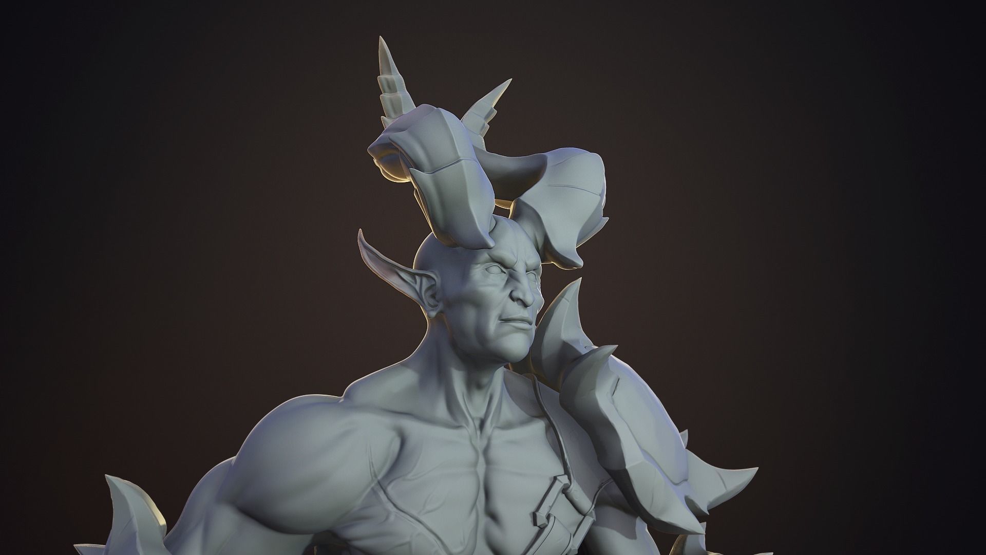 Demon warrior 3D model_0