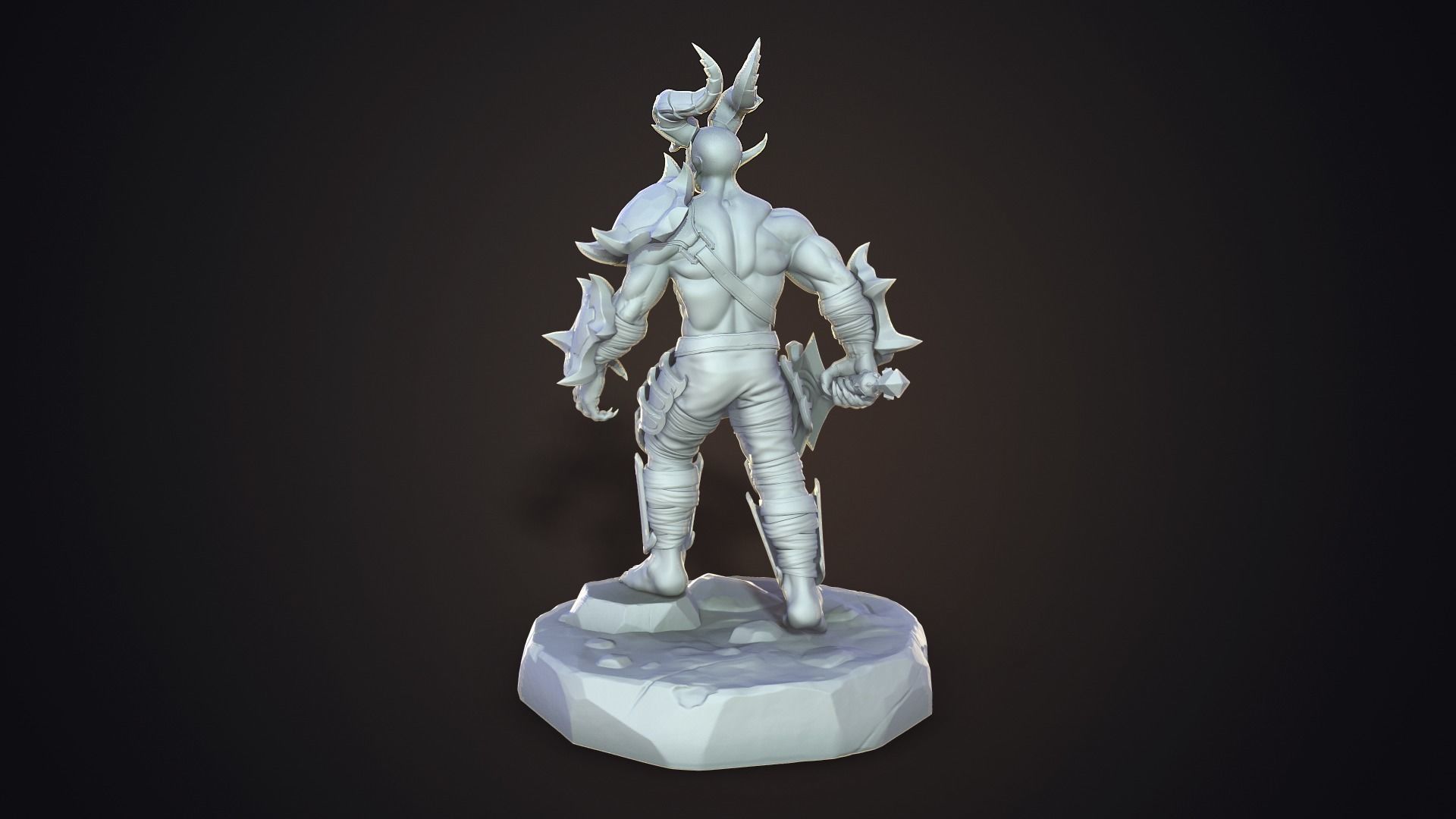 Demon warrior 3D model_3
