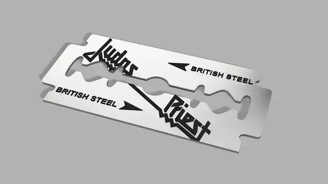 JUDAS PRIEST-BRITISH STEEL RAZOL BLADE PROP 3D print model