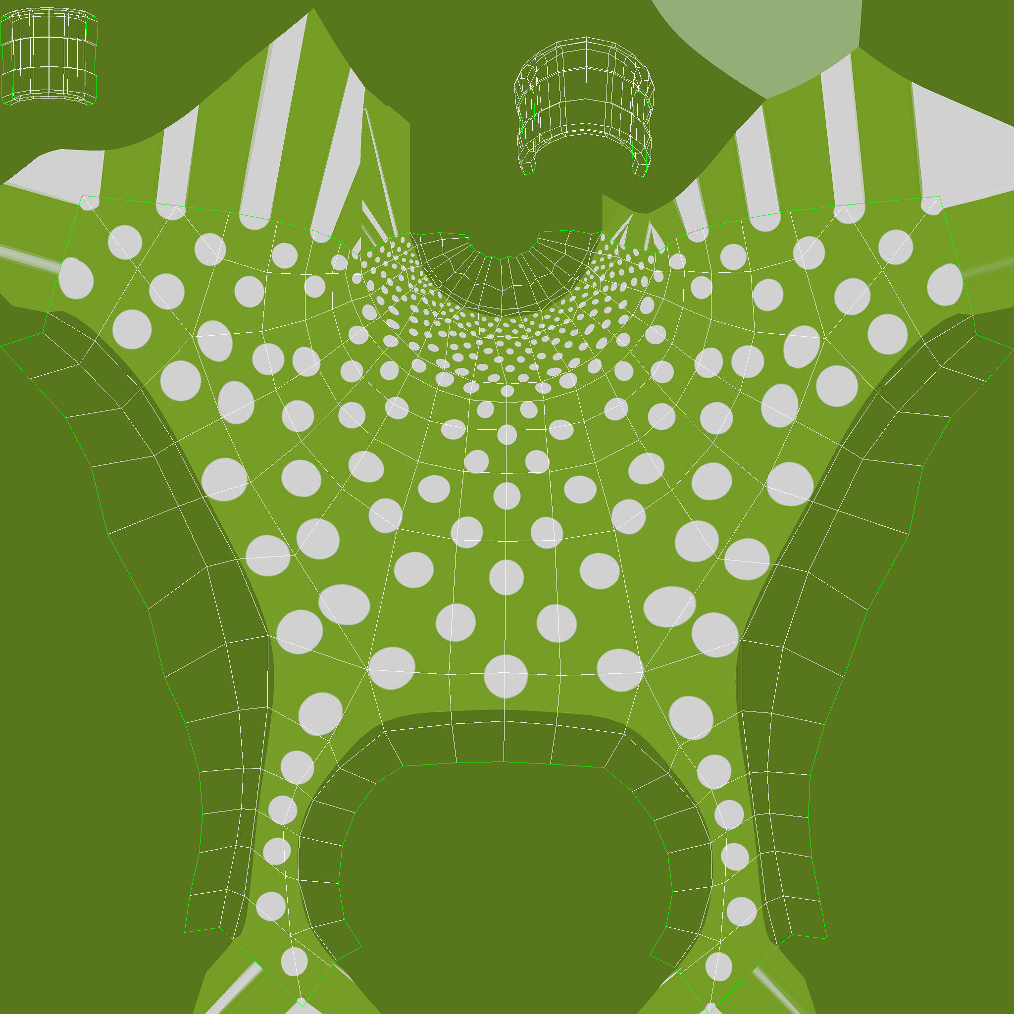 Cartoon Girl - Rigged 3D model_10