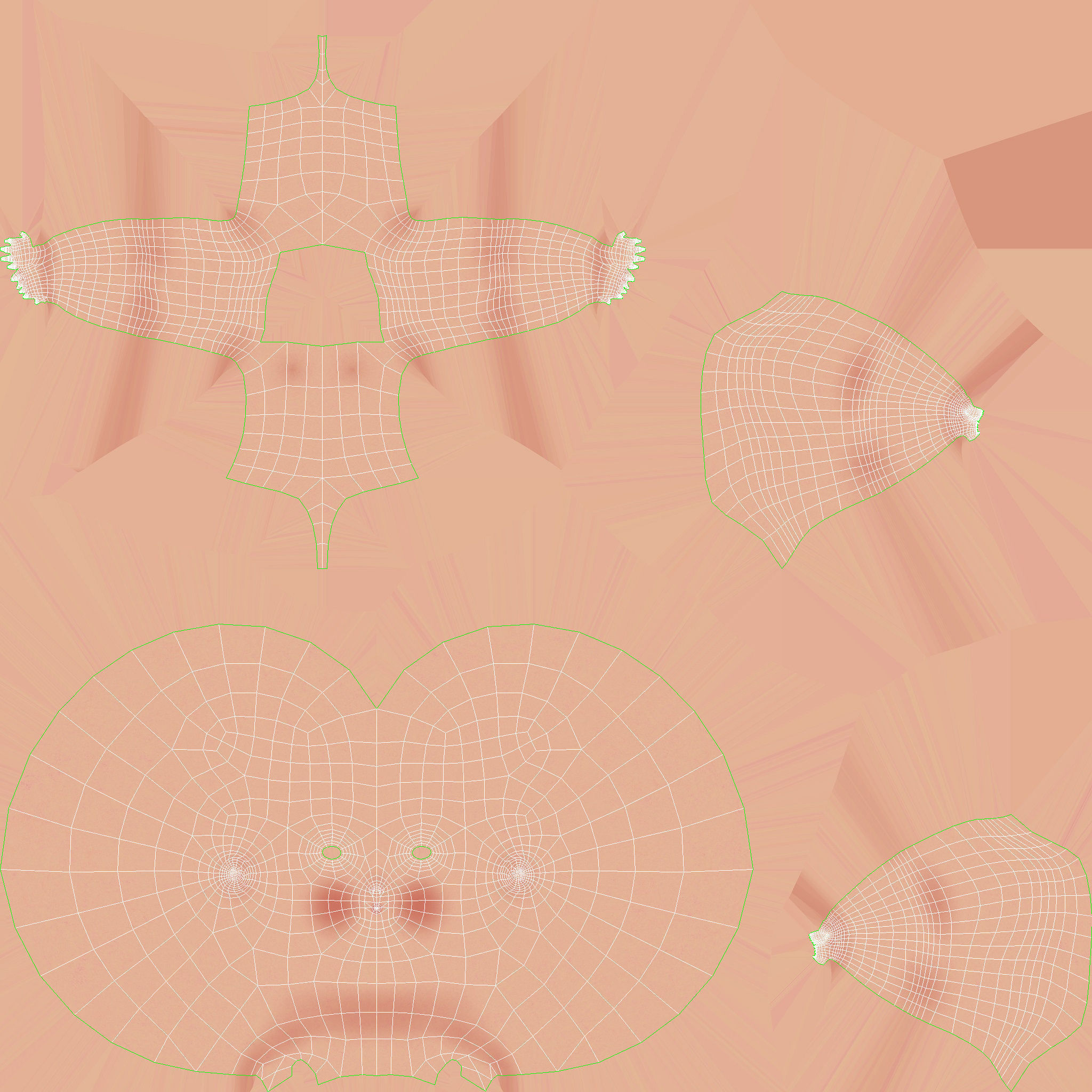 Cartoon Girl - Rigged 3D model_9