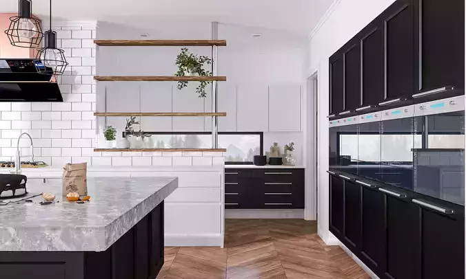 Kitchen Large with Island