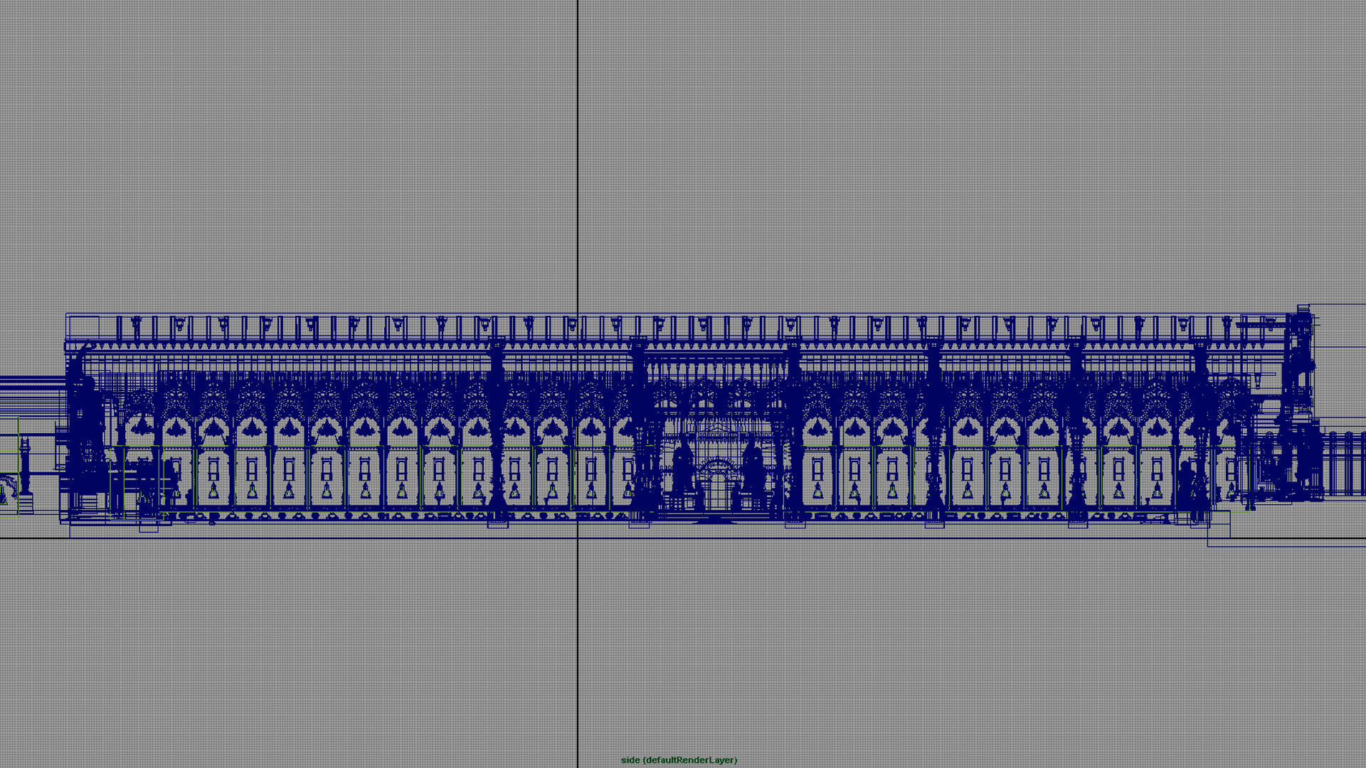 Durbar king court darbar fort interior 3d model 3D model_27