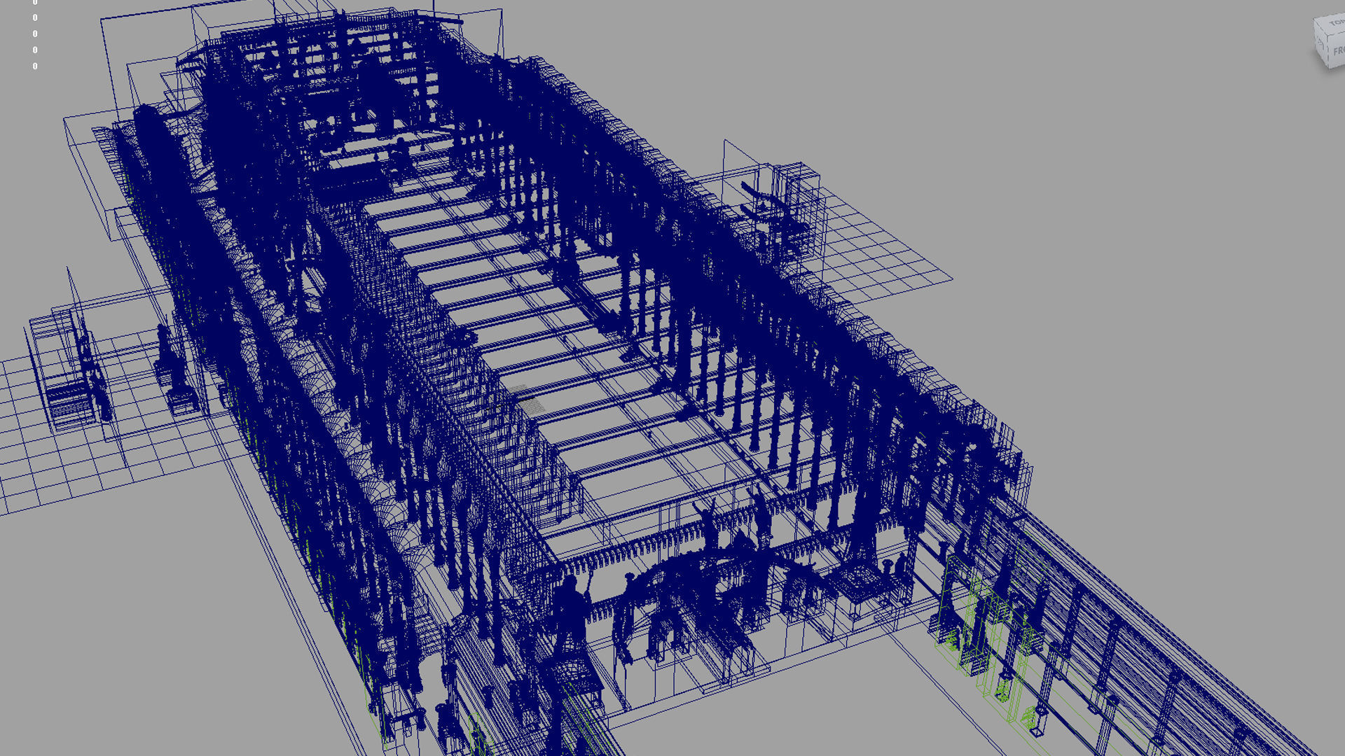 Durbar king court darbar fort interior 3d model 3D model_29