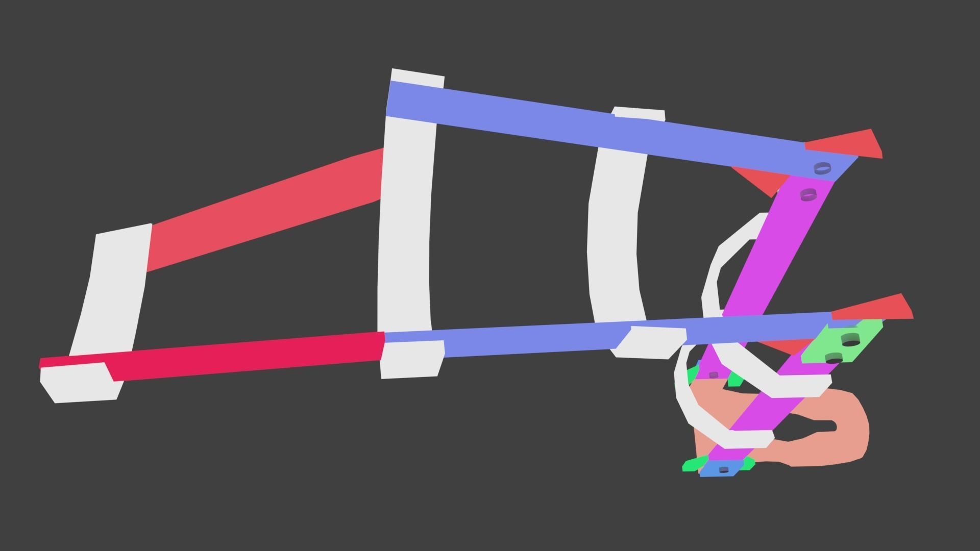 Invisible Chair 3D model Low-poly 3D model_24