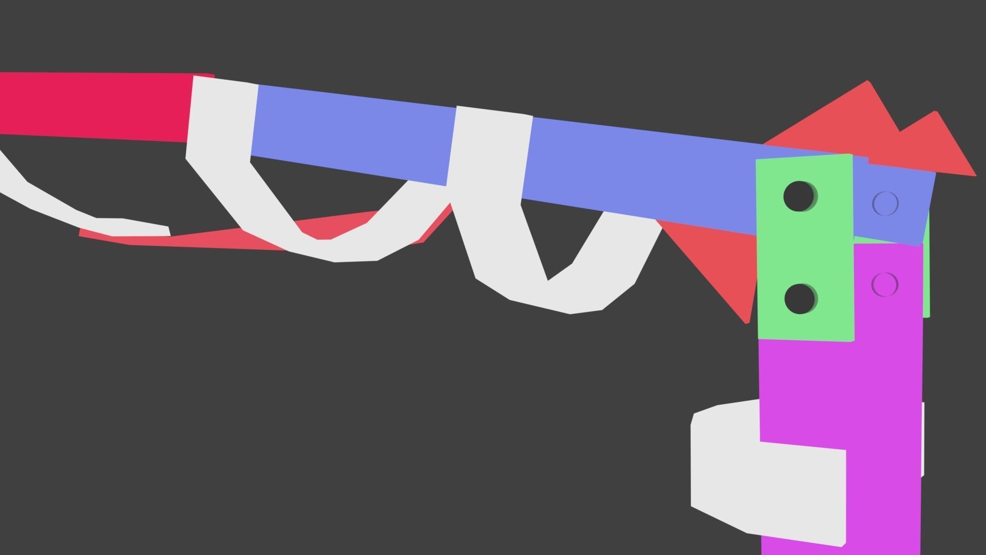 Invisible Chair 3D model Low-poly 3D model_17