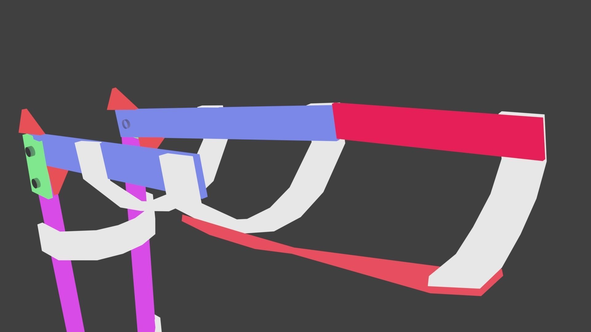 Invisible Chair 3D model Low-poly 3D model_21