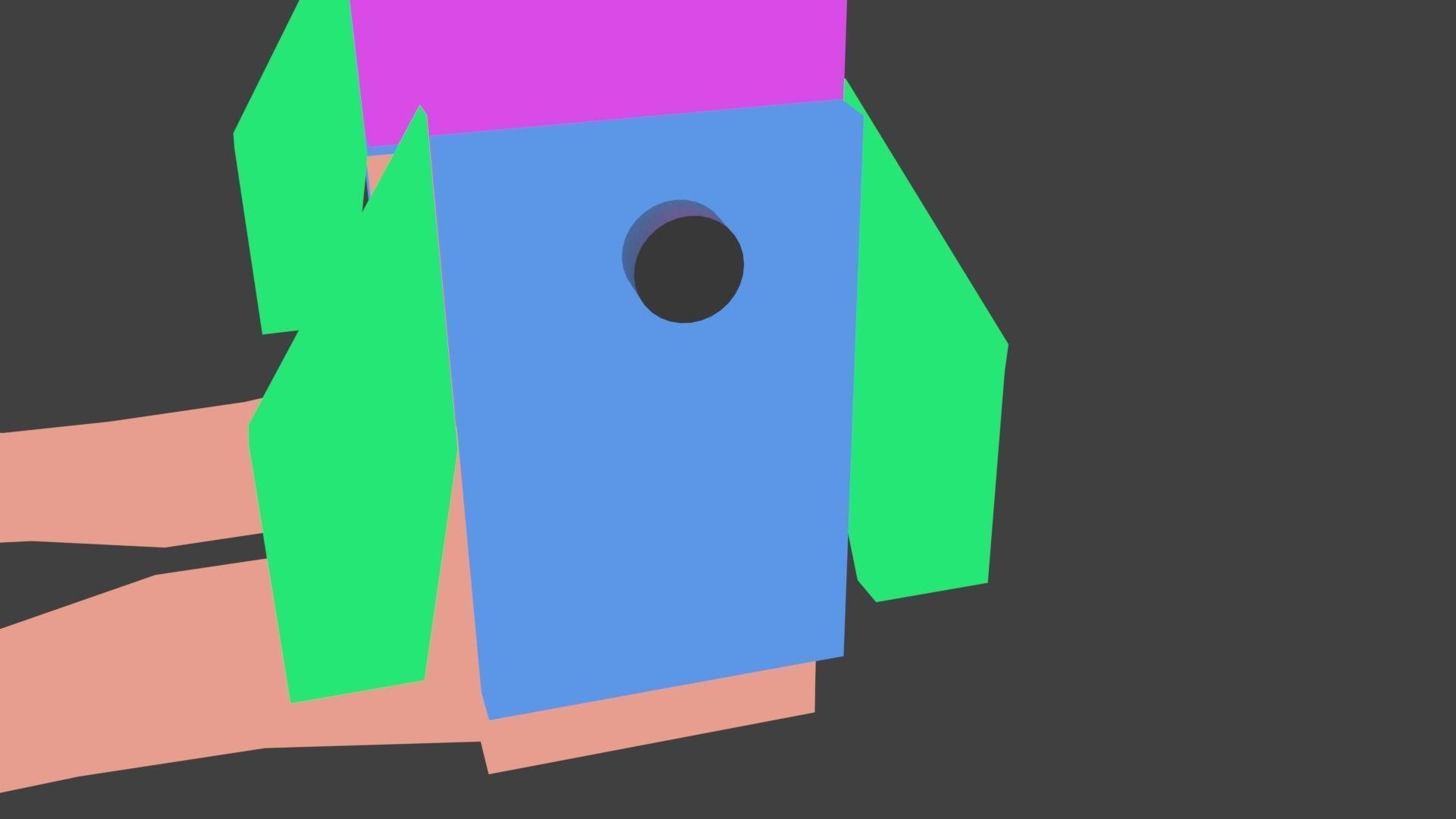 Invisible Chair 3D model Low-poly 3D model_9