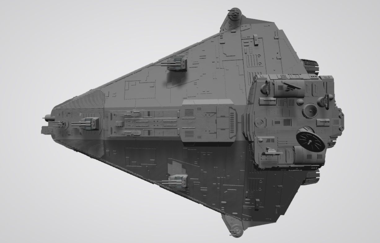 Star Wars Vigil-class imperial corvette 3D print model_2