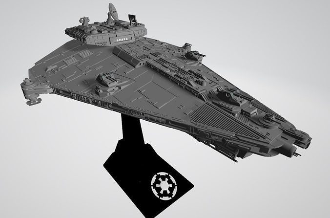 Star Wars Vigil-class imperial corvette 3D print model