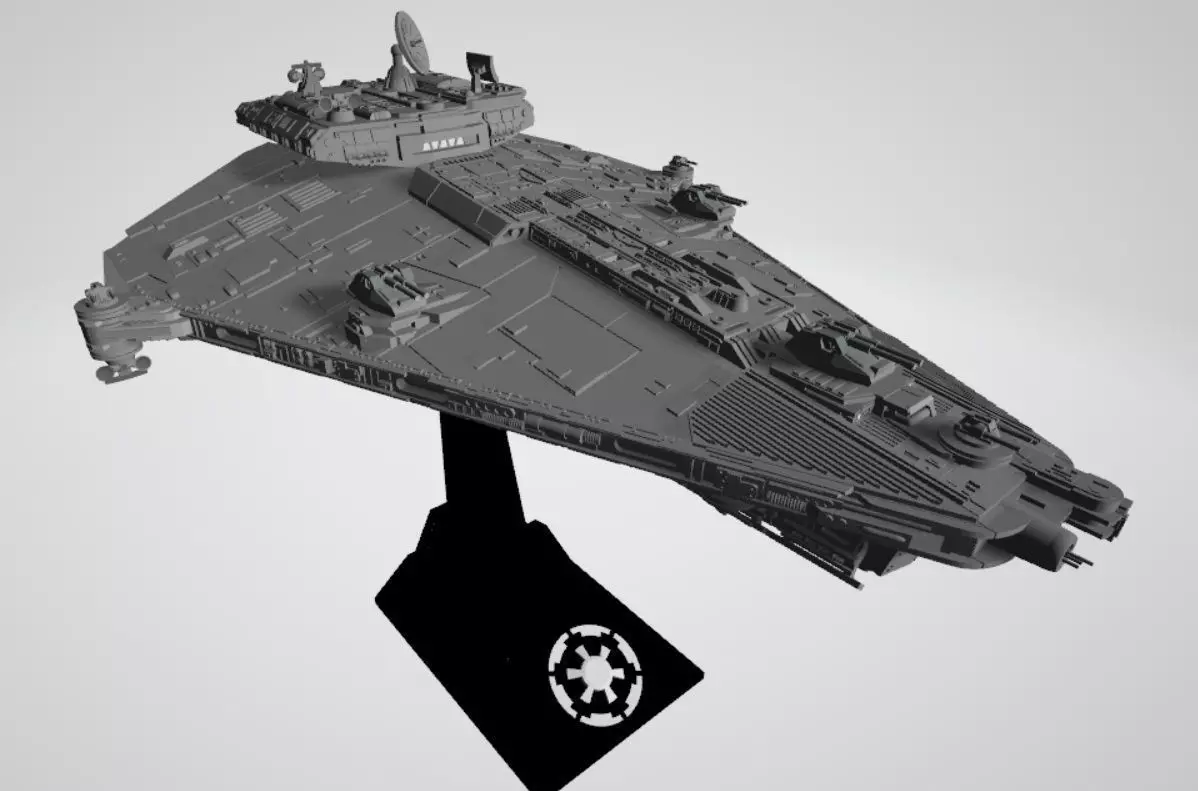 Star Wars Vigil-class imperial corvette 3D print model_0