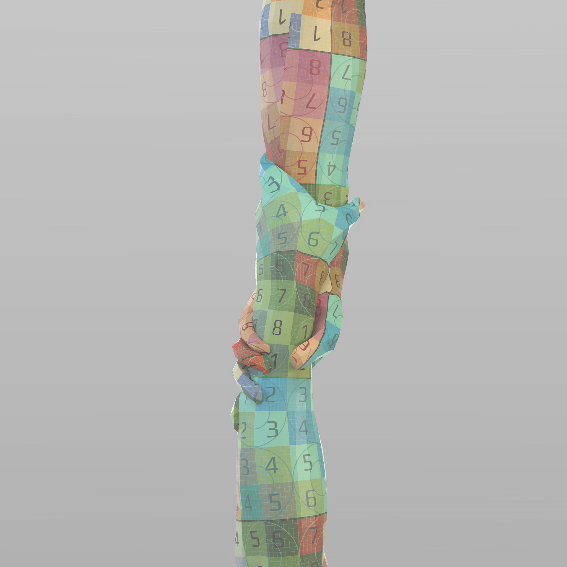 Realistic Grabbed Hands 3D model_12