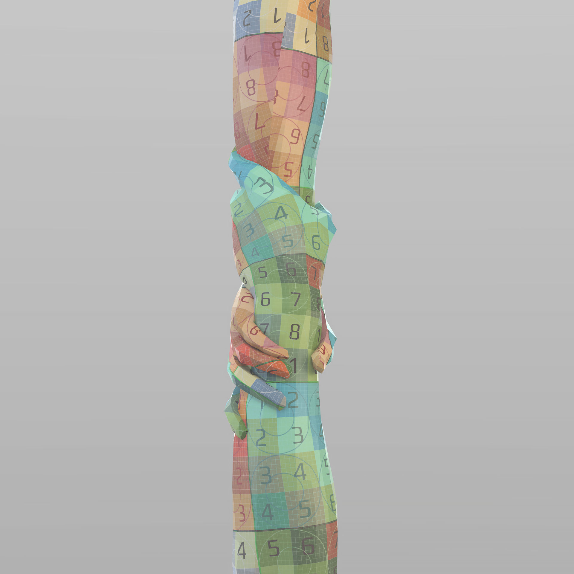 Realistic Grabbed Hands 3D model_13