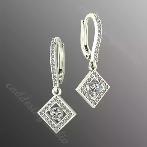 Earrings bi 9 3D print model