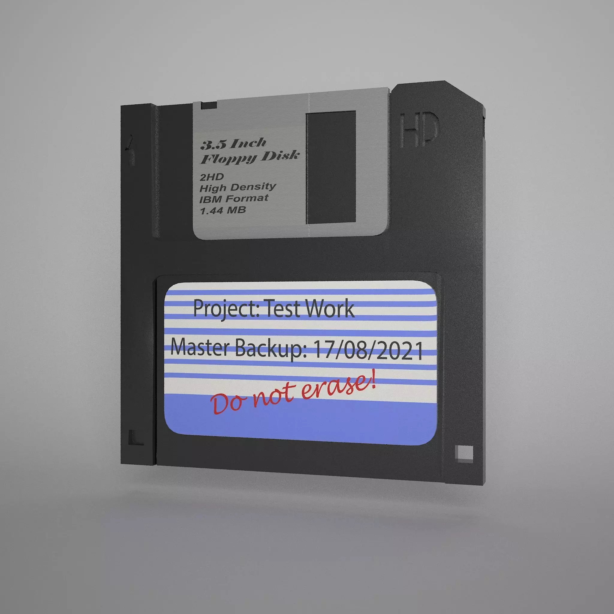Diskette Floppy disk Low-poly 3D model