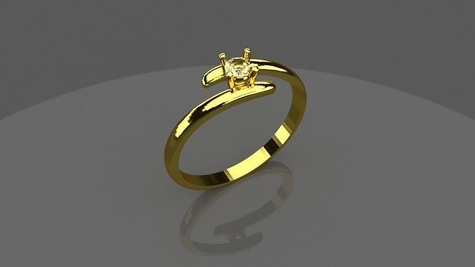 rings wedding woman jewelry 3D print model