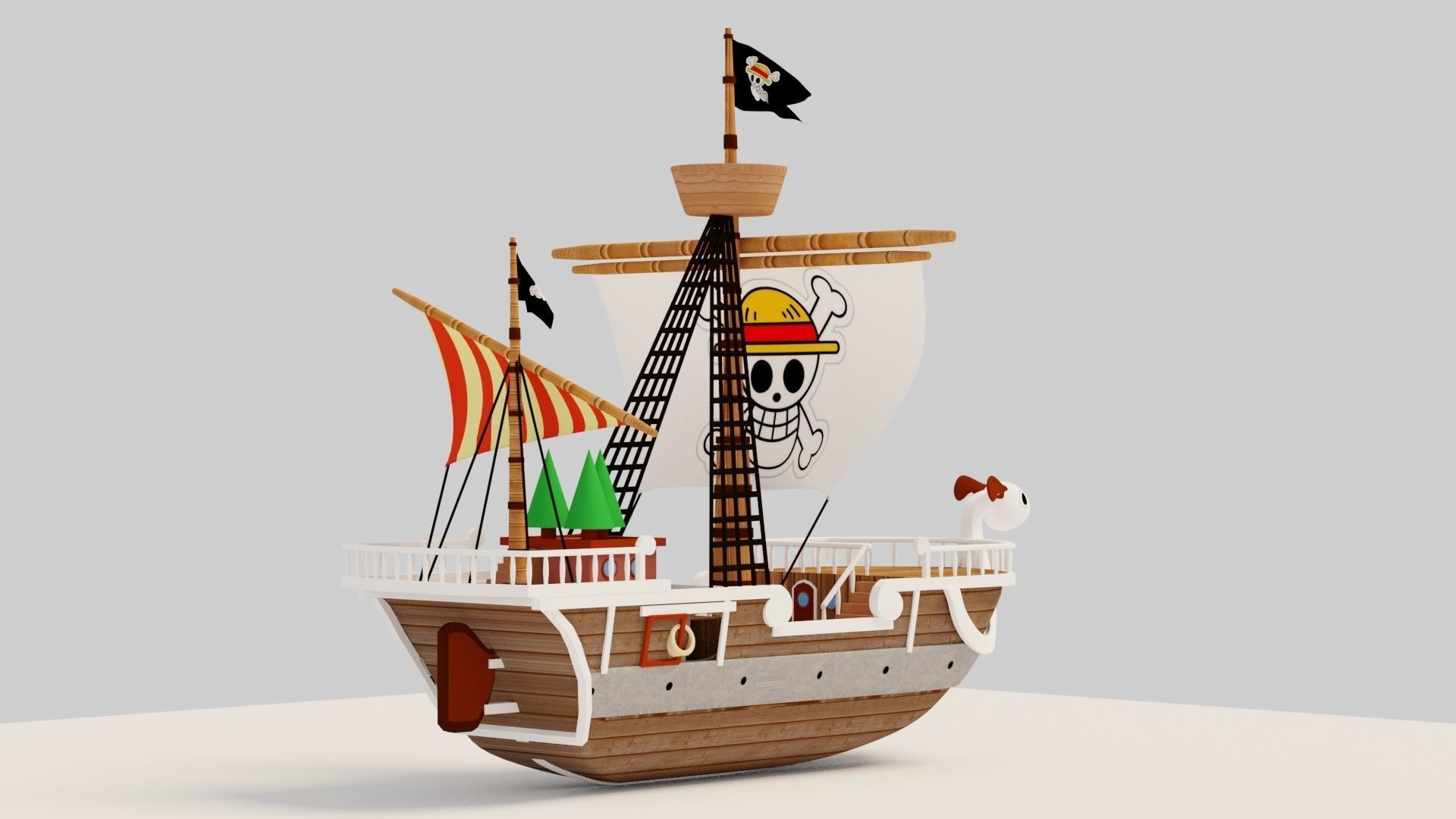 Going Merry - One Piece 3D model_6