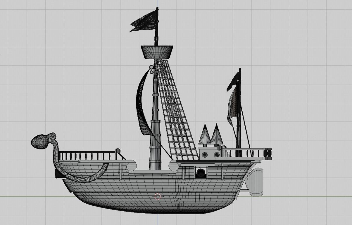 Going Merry - One Piece 3D model_10